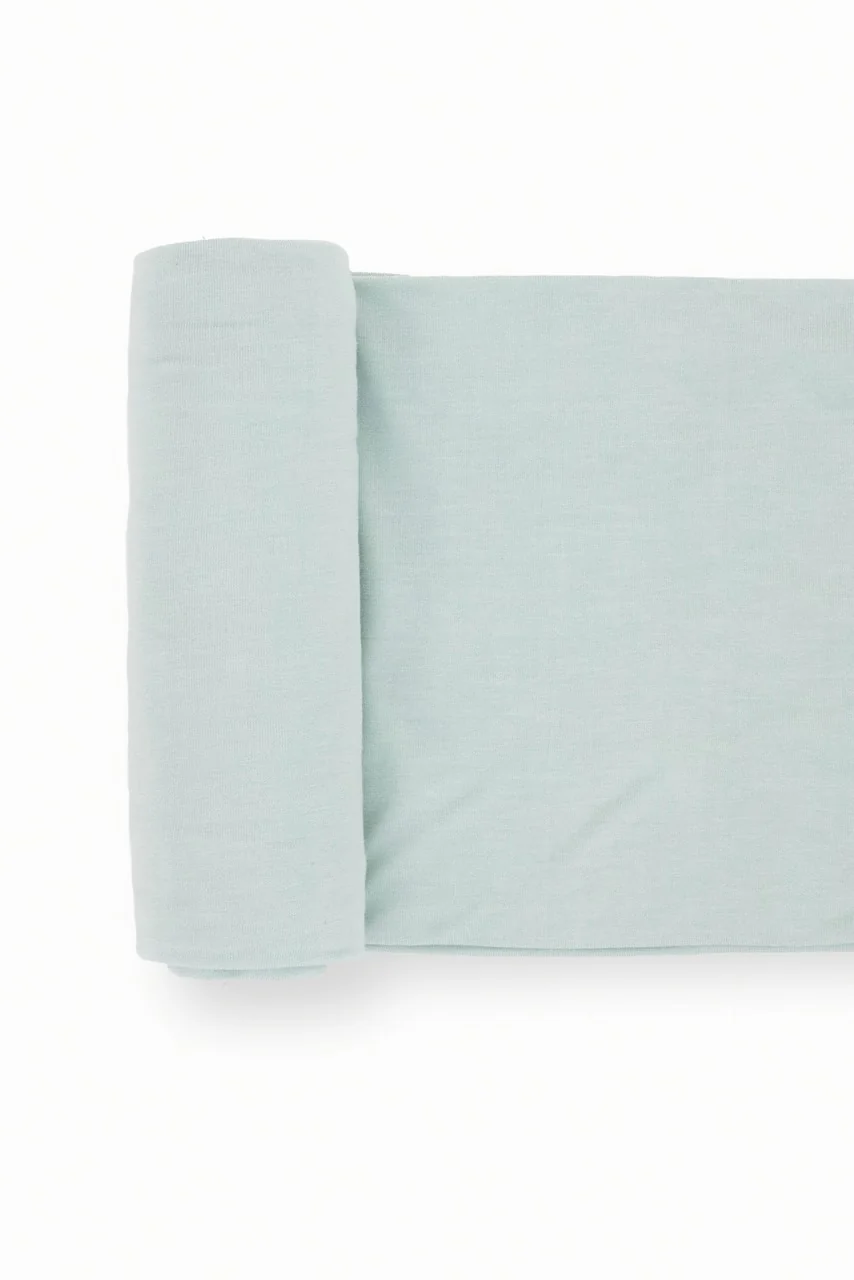 Frost Green Stretch Knit Swaddle Blanket 2 Pack - Image 10
