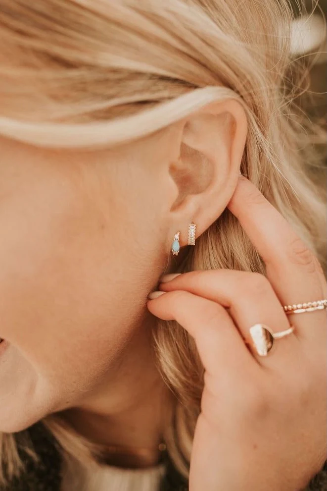 Ivy Diamond Hoops - Image 3