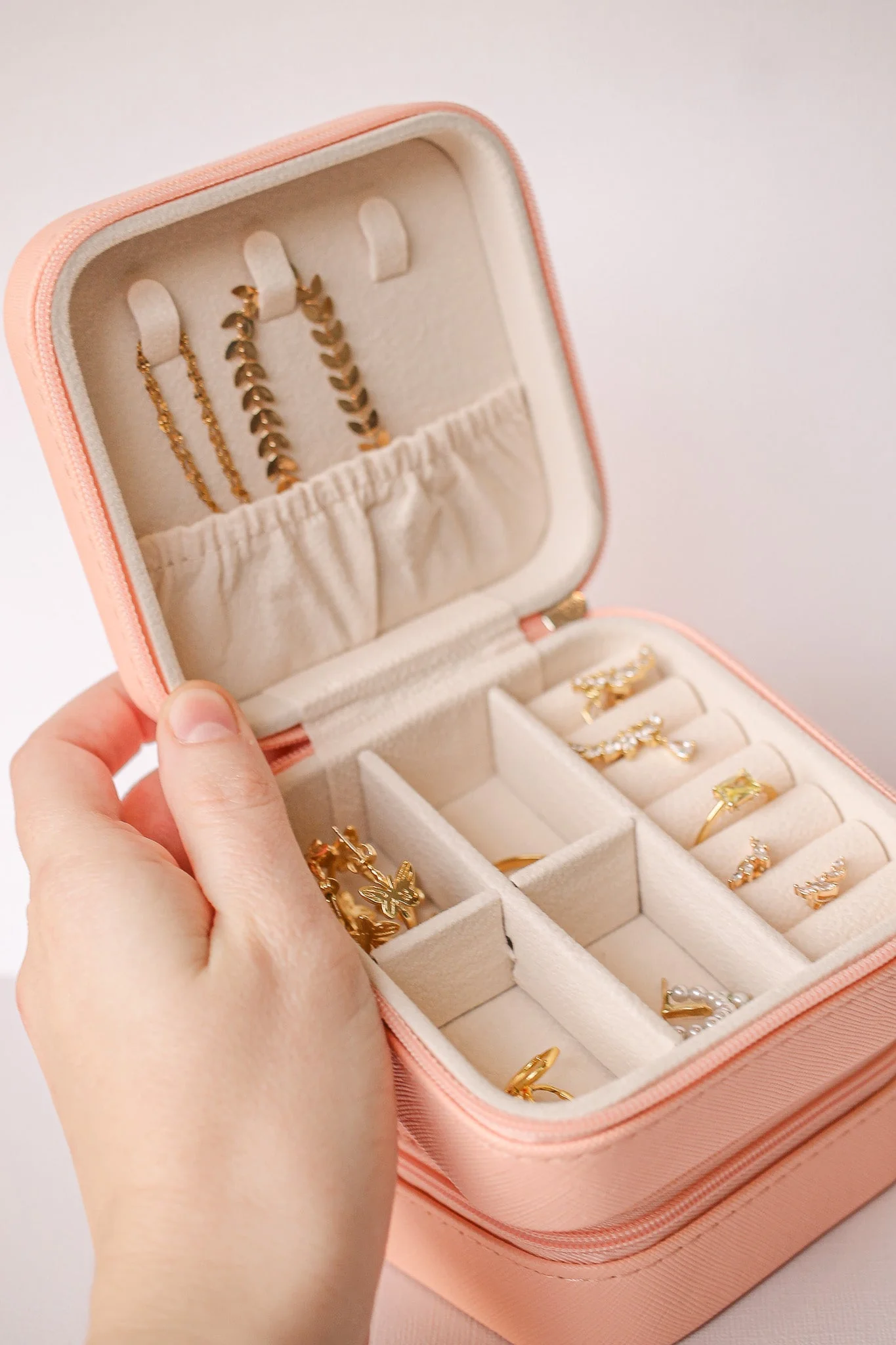 Jewelry Travel Case in Peach - Image 7