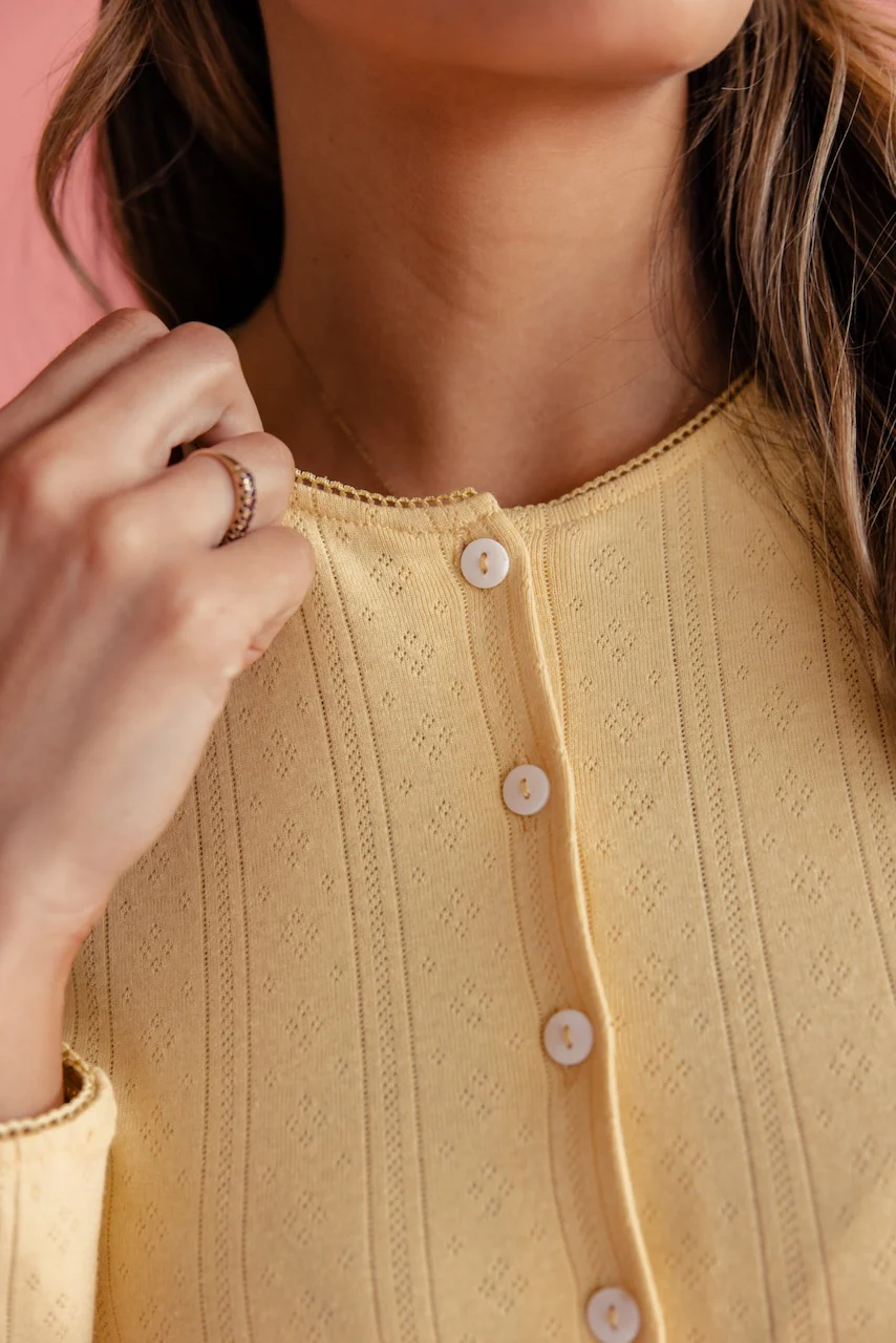 Just Friends Pointelle Cardigan - Image 7