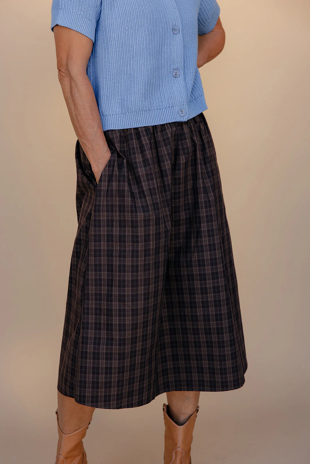 Plaid and Proper Midi Skirt - Image 3