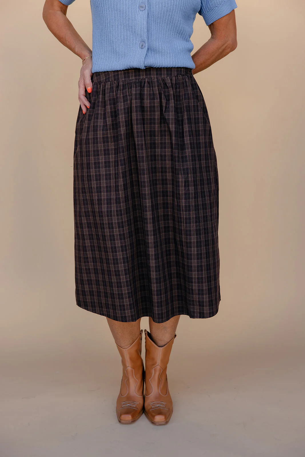 Plaid and Proper Midi Skirt - Image 5