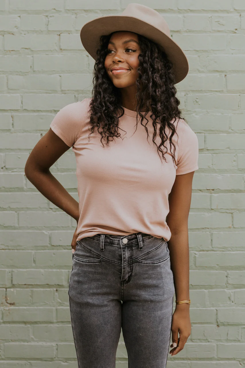 Sadie Solid Tee - Image 32