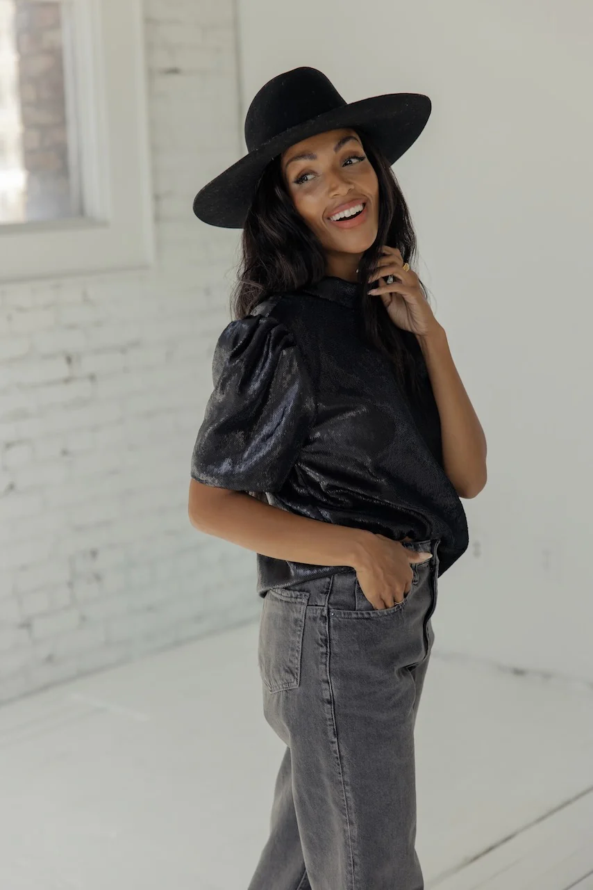 SALT Greenhaven Puff Sleeve Top - Image 6