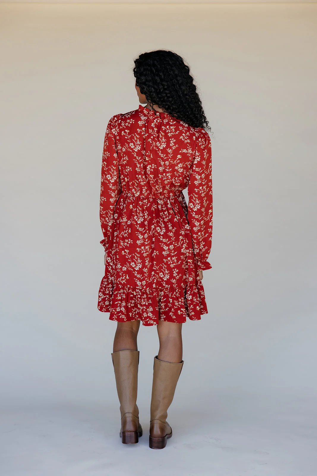 Scarlet Blossom Tiered Dress - Image 5