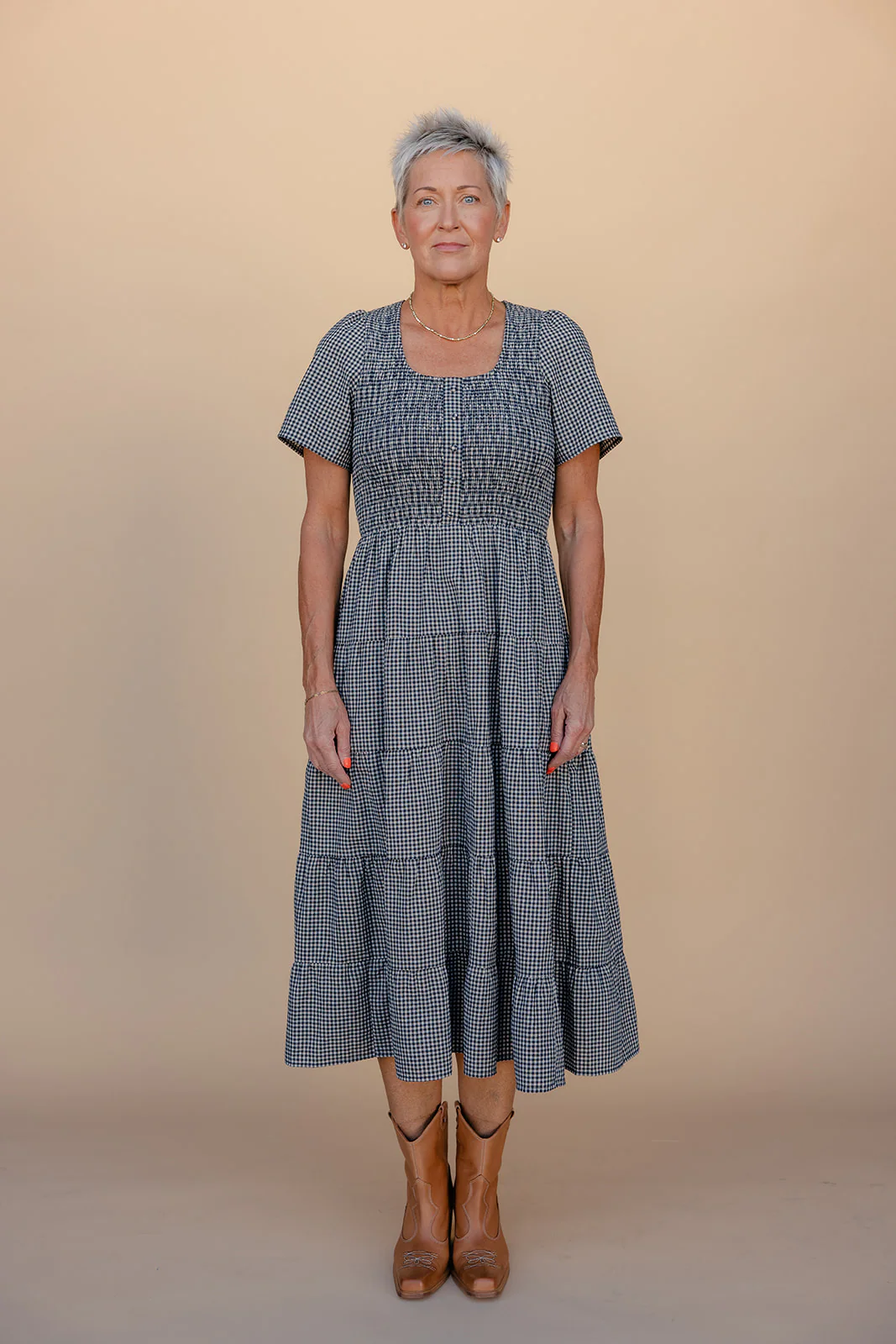 The Ava Mae Gingham Dress - Image 13