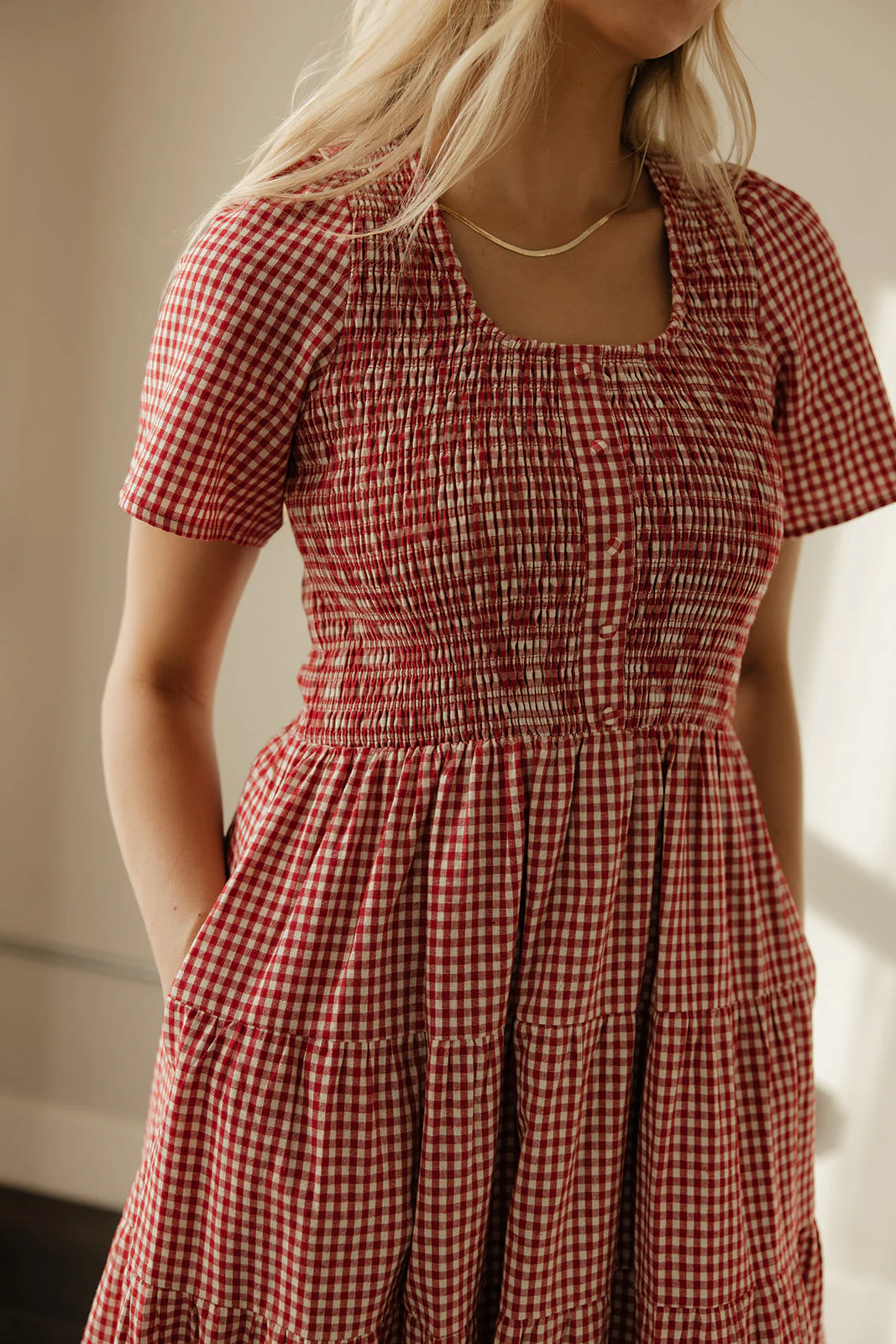 The Ava Mae Gingham Dress - Image 3