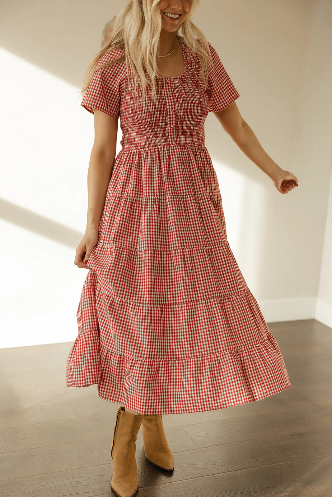The Ava Mae Gingham Dress - Image 5
