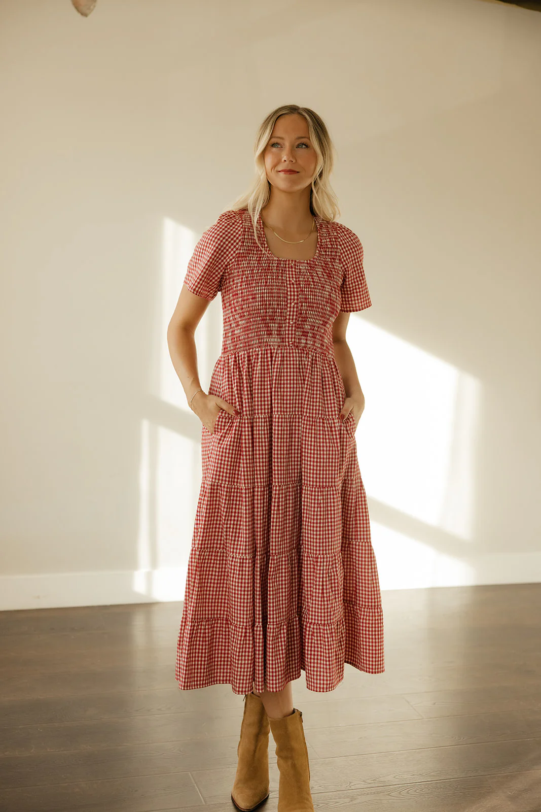 The Ava Mae Gingham Dress - Image 7
