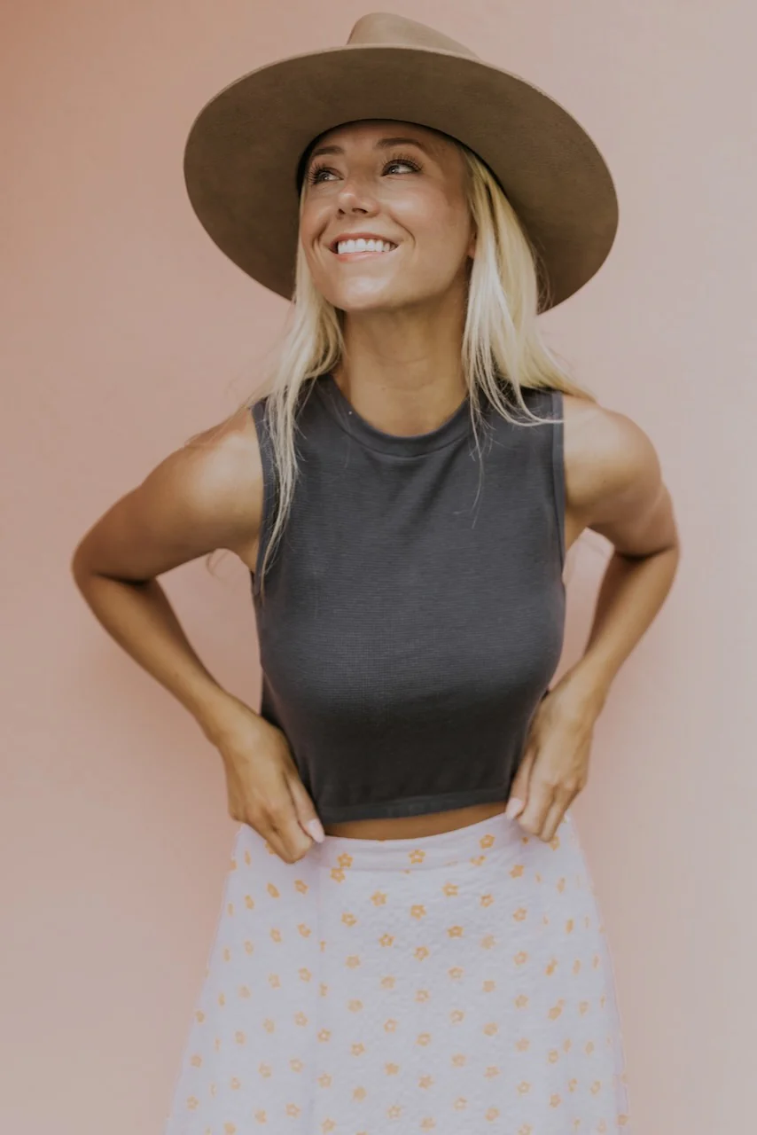 Willow Textured Cropped Tank - Image 30