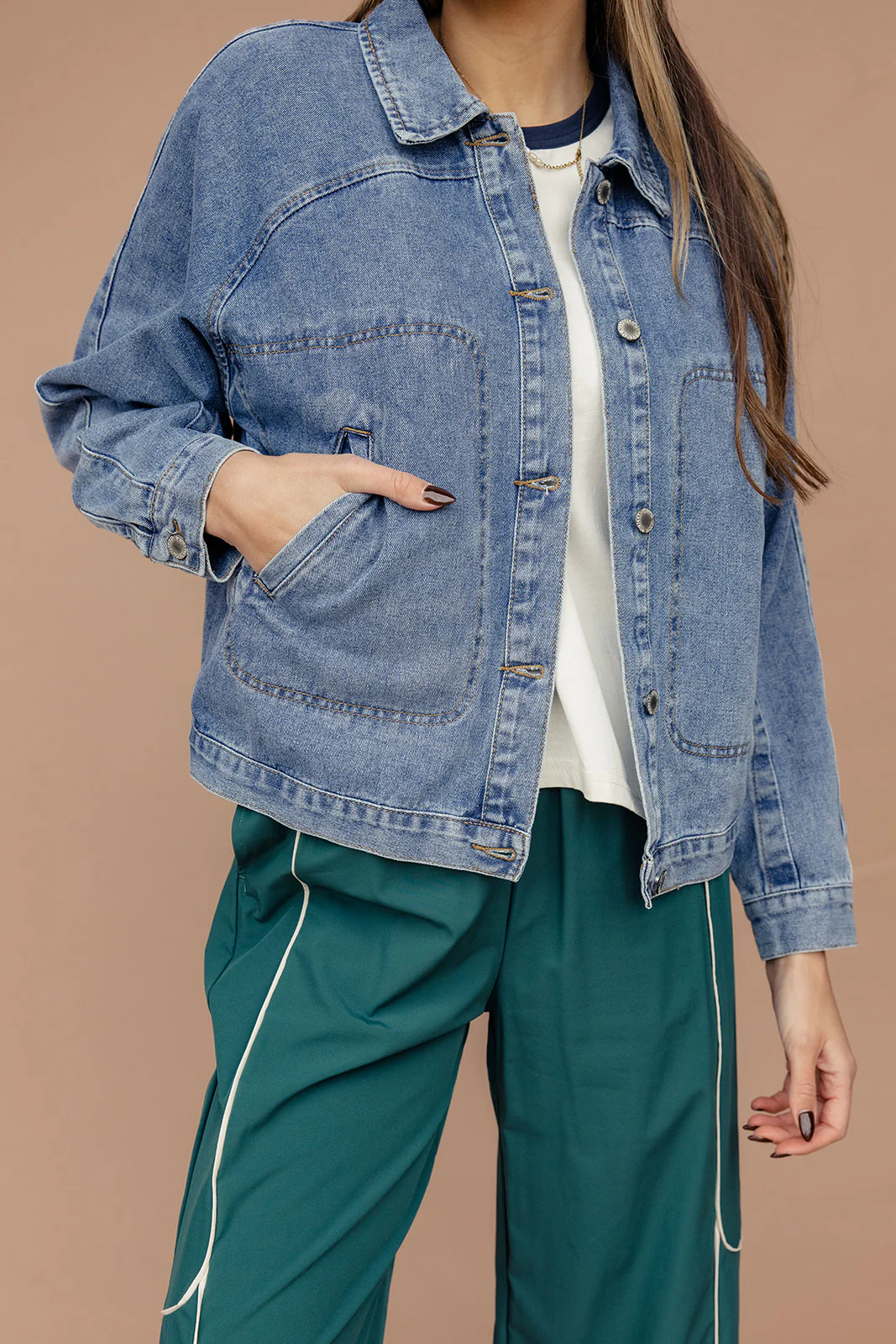 You’re Doing Fine Denim Jacket - Image 9